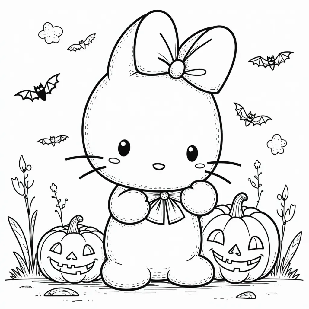 Sanrio Halloween  صفحات التلوين