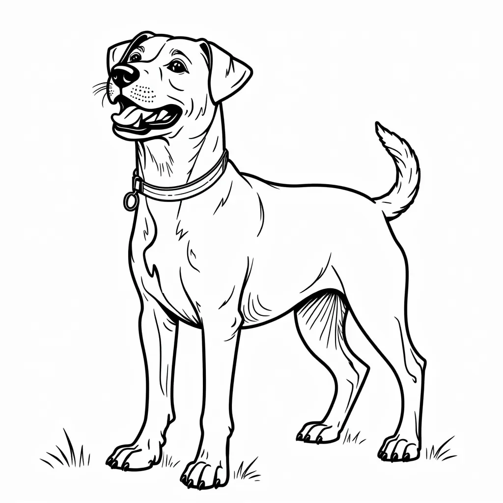 shepherd x pit bull x blue heeler coloring pages