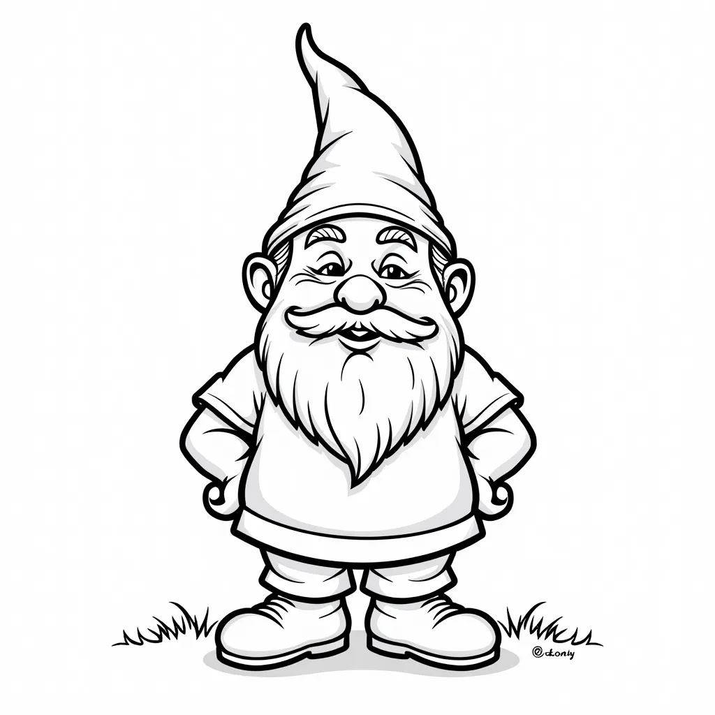 donald trump as a garden gnomeeee coloring pages