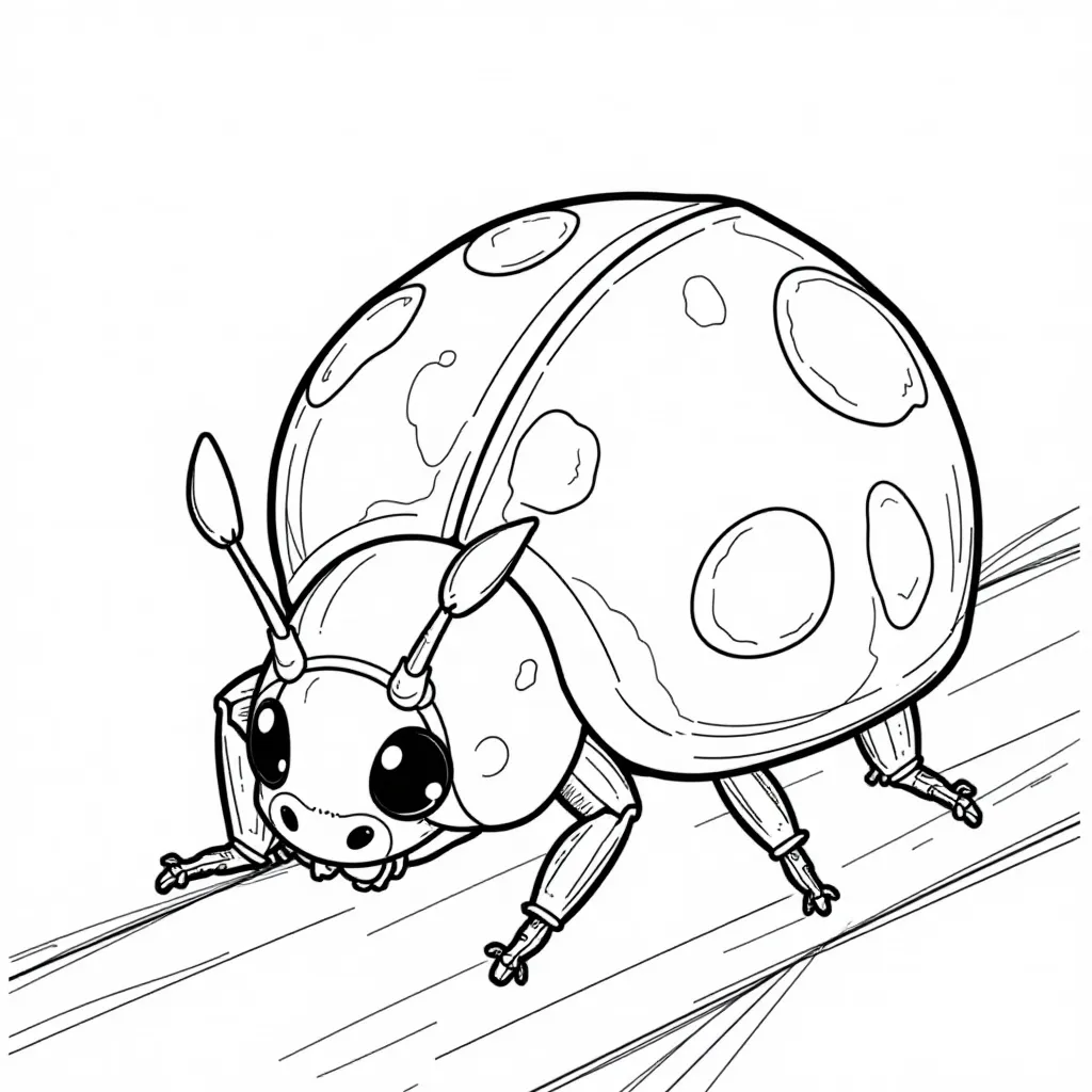 Ladybug Posing HD صفحات التلوين
