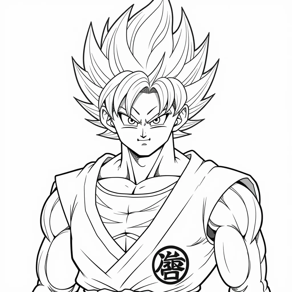 Goku Super Saiyan صفحات التلوين