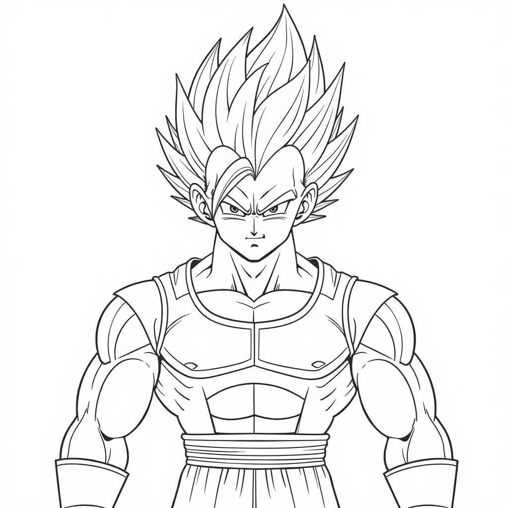 Vegeta Super Saiyan صفحات التلوين
