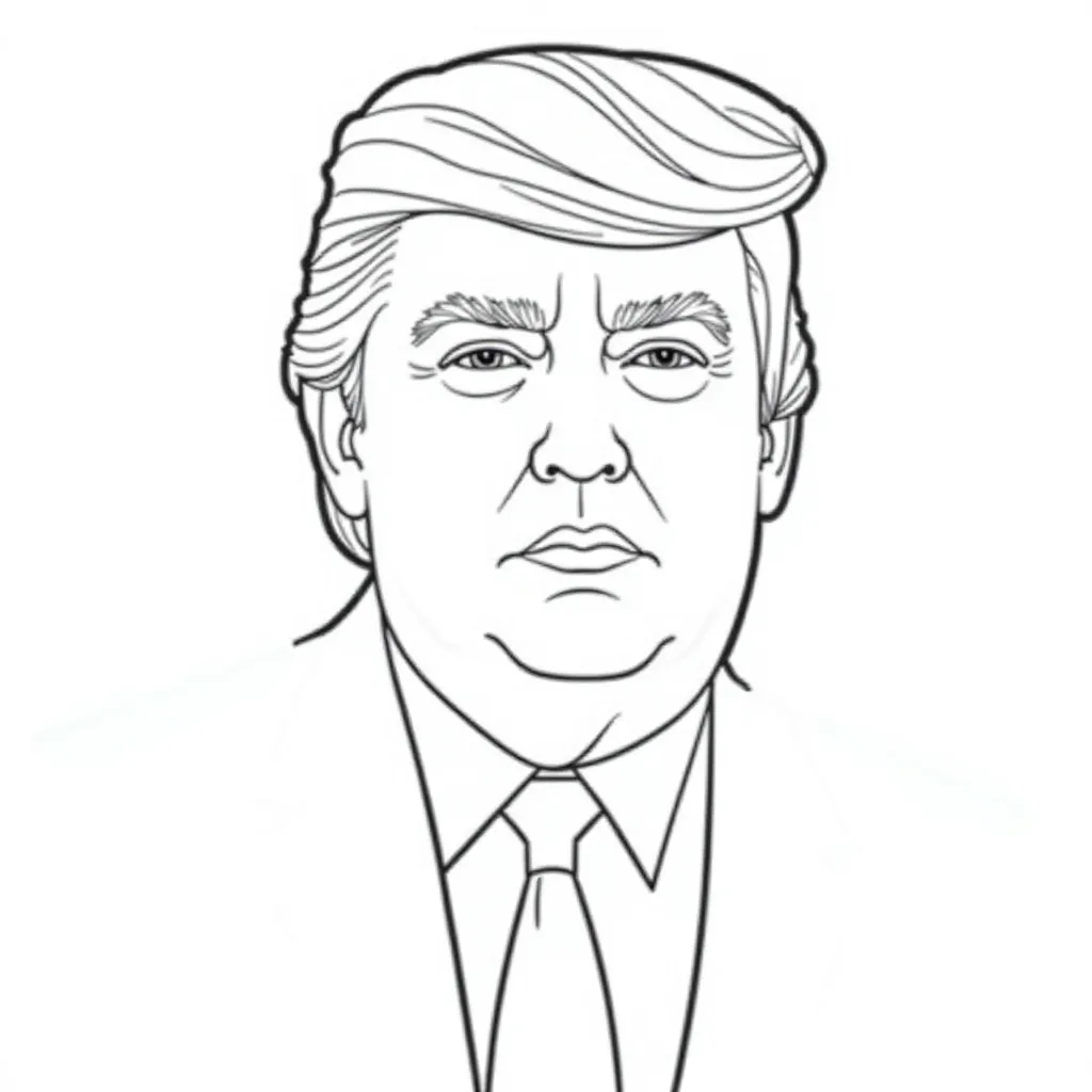 donald trump usa صفحات التلوين