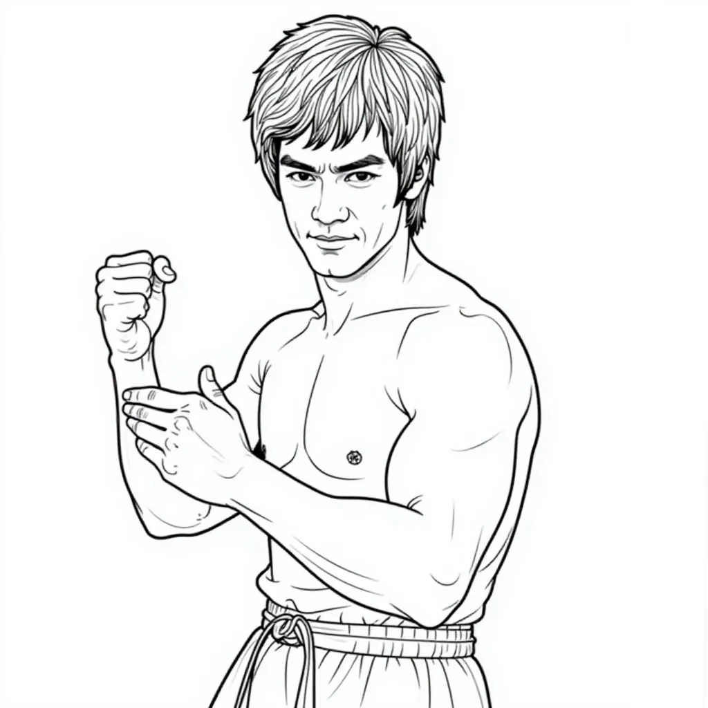 9 bruce lee smrt صفحات التلوين