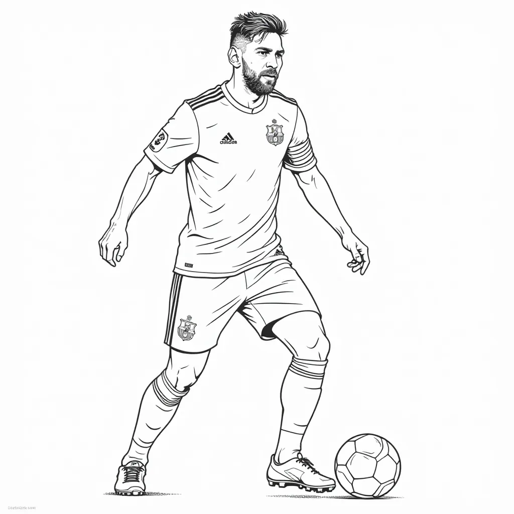 Lionel Messi صفحات التلوين