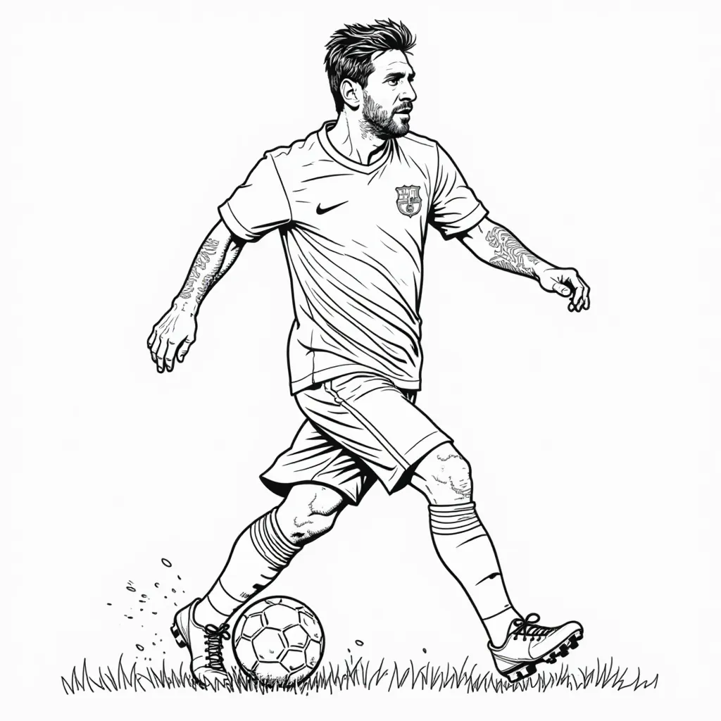 edad de lionel messi صفحات التلوين