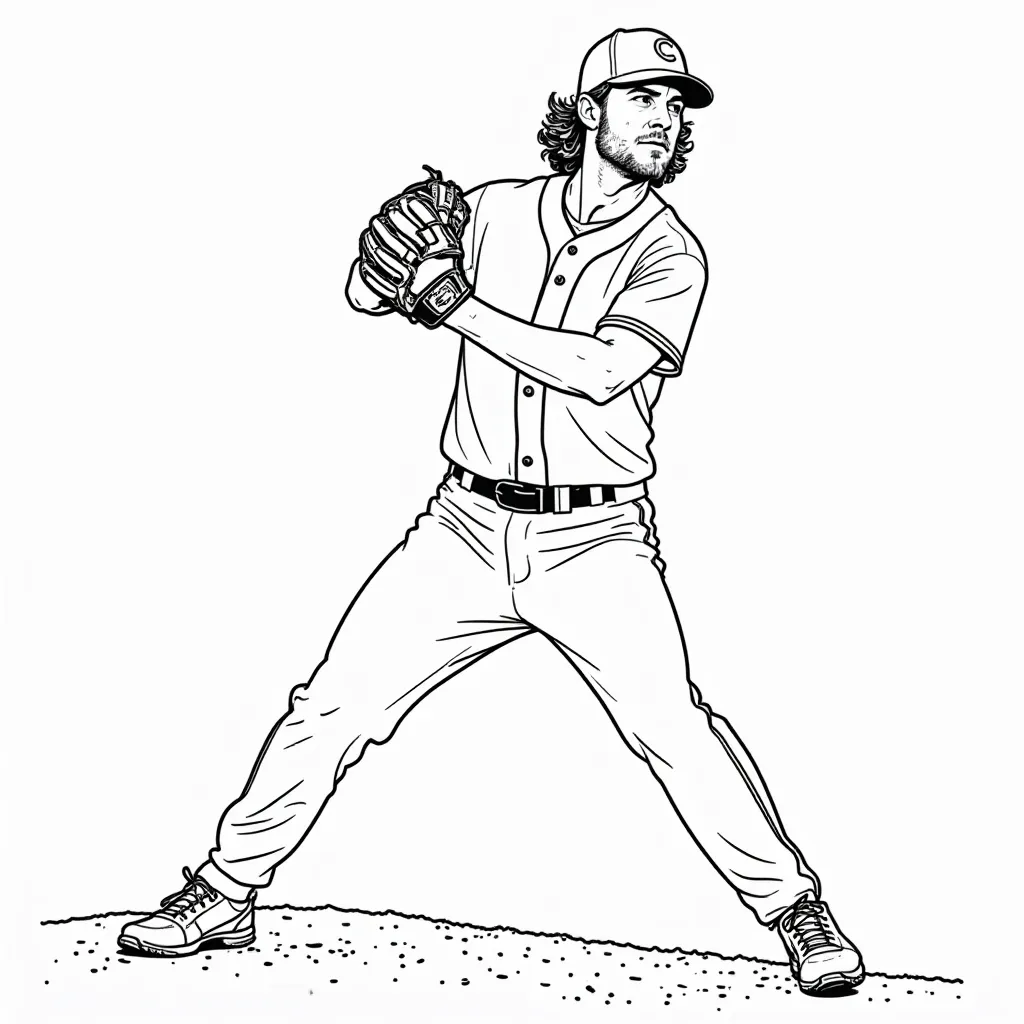 MBL Gerrit Cole Páginas para Colorear