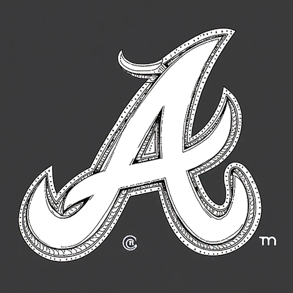 MBL Atlanta Braves HD صفحات التلوين