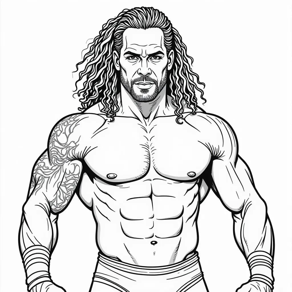 wwe Jey Uso صفحات التلوين