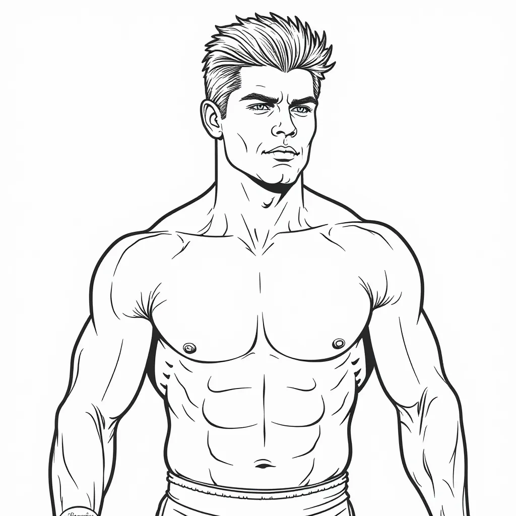 wwe Cody Rhodes Páginas para Colorear