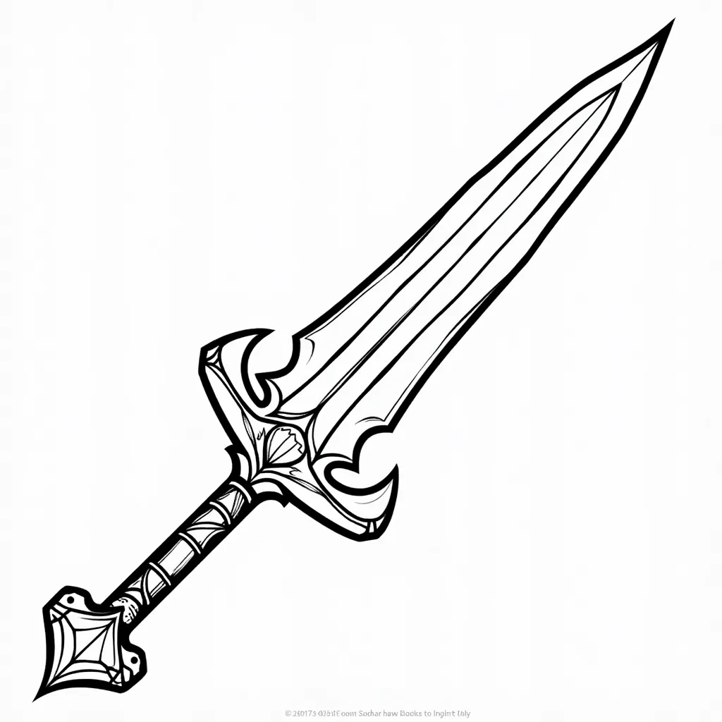 a broadsword coloring pages