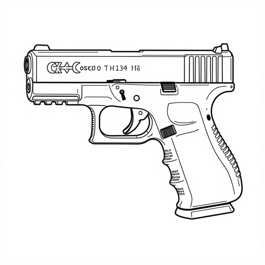 Glock 17 صفحات التلوين
