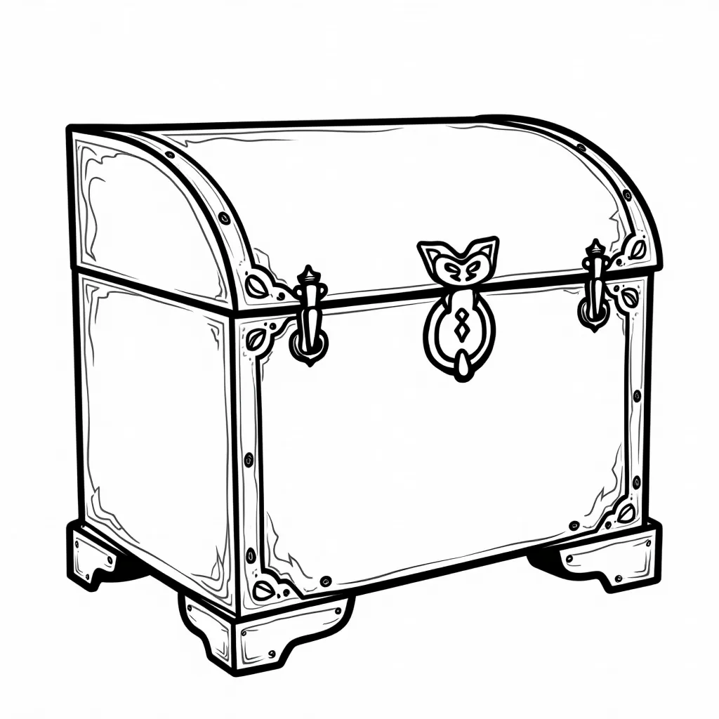 large chest coloring pages