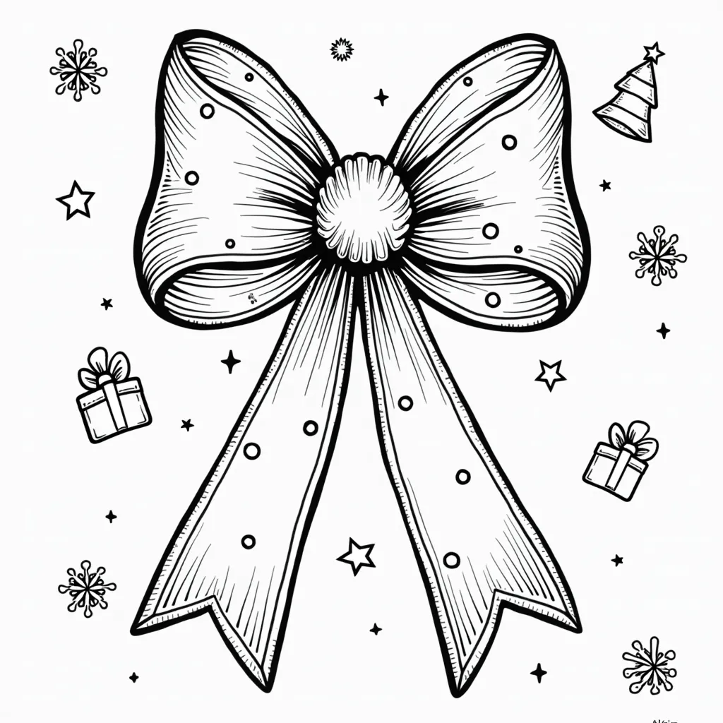 red ribbon coloring pages