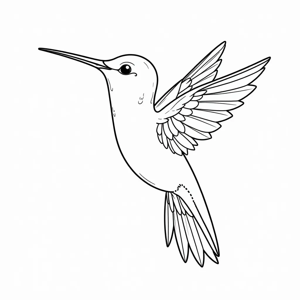 hummingbird صفحات التلوين