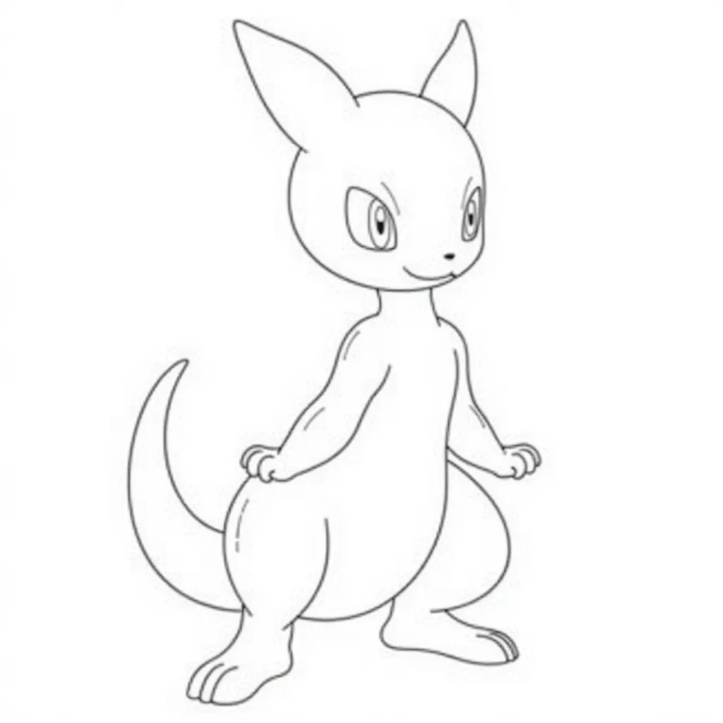 mewtwo  HD صفحات التلوين