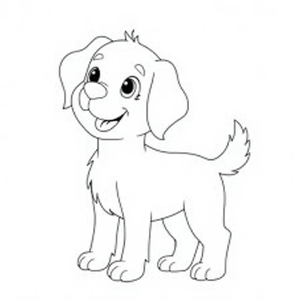 Dog with baby  coloring pages