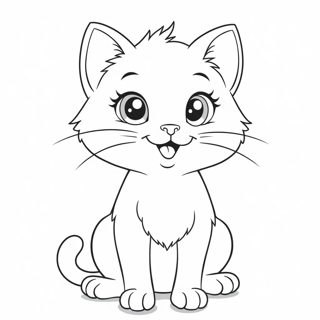 pussy coloring pages