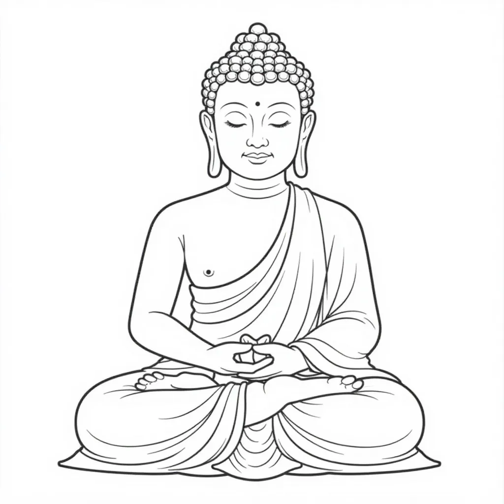 Buddha صفحات التلوين