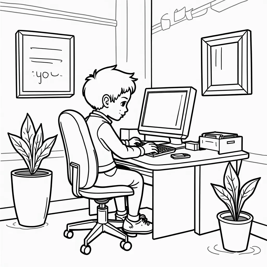 office coloring pages