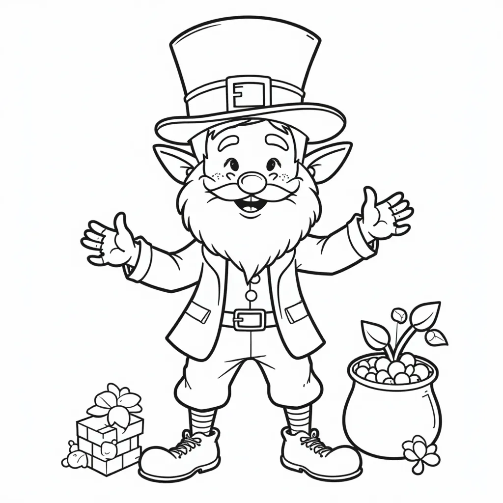 leprechaun صفحات التلوين