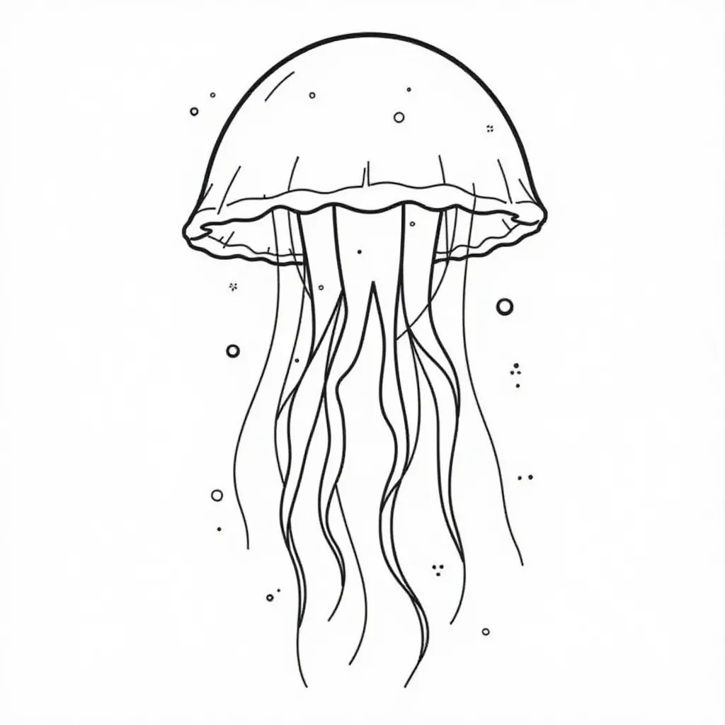 jellyfish  صفحات التلوين