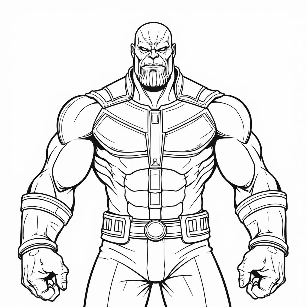 thanos squid game صفحات التلوين