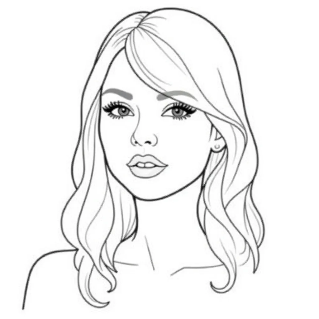 taylor swift صفحات التلوين