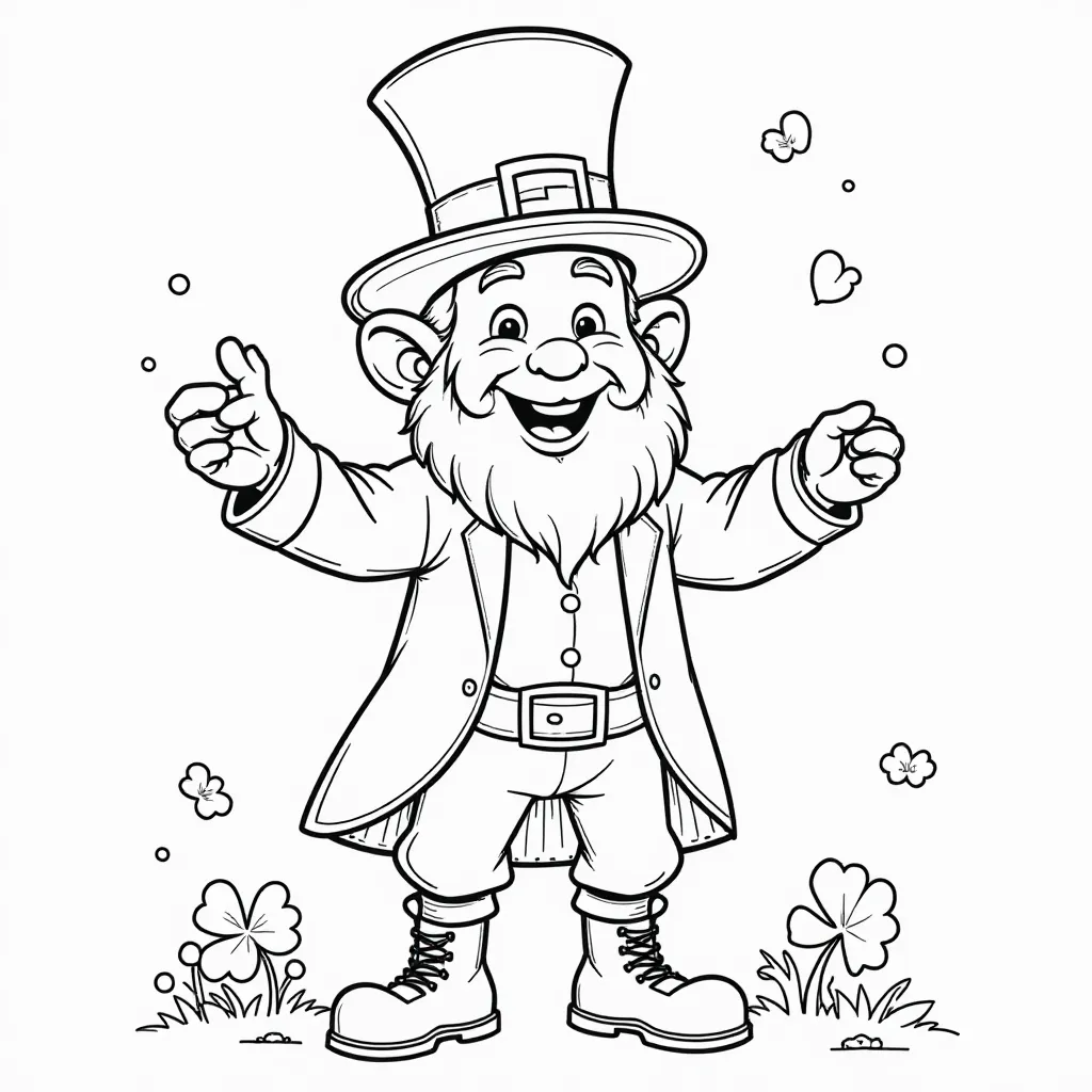 leprechaun صفحات التلوين