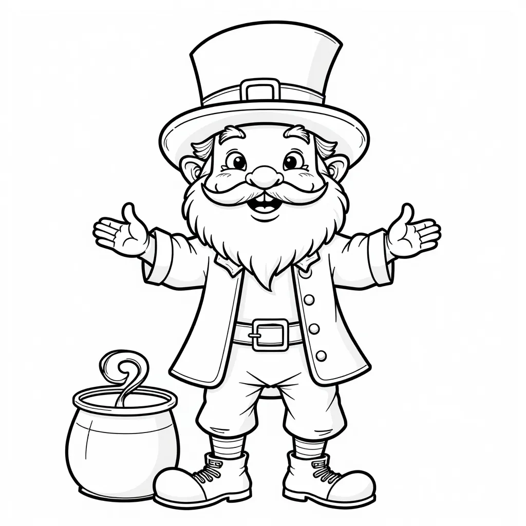 leprechaun  صفحات التلوين