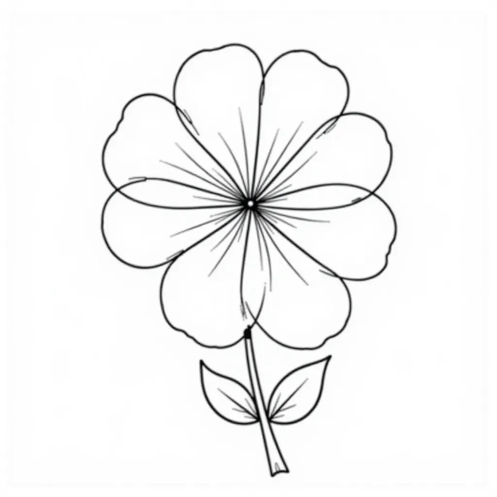 4 leaf clover  صفحات التلوين