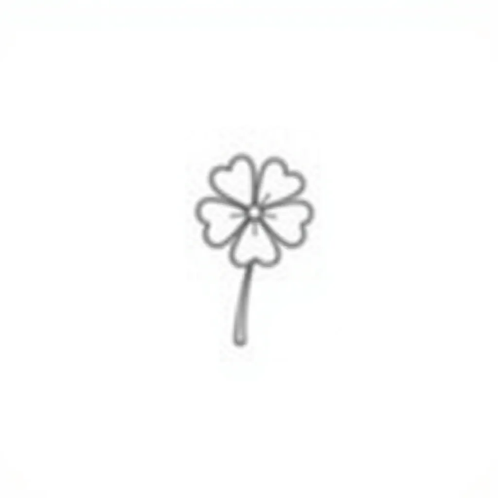 4 leaf clover صفحات التلوين