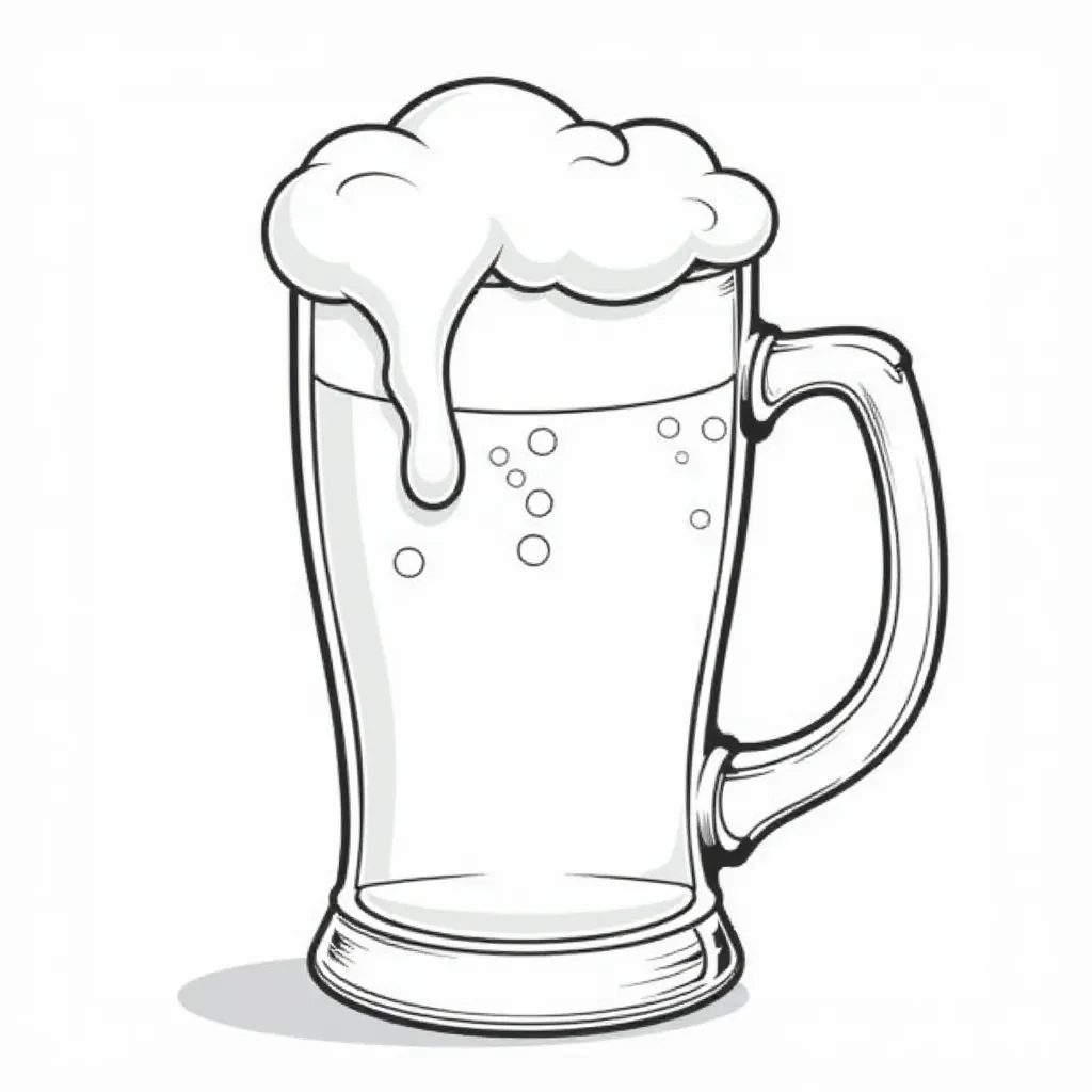 beer صفحات التلوين