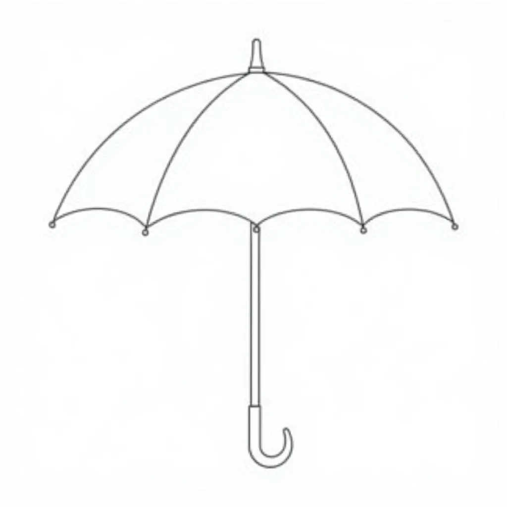 umbrella rainbow صفحات التلوين