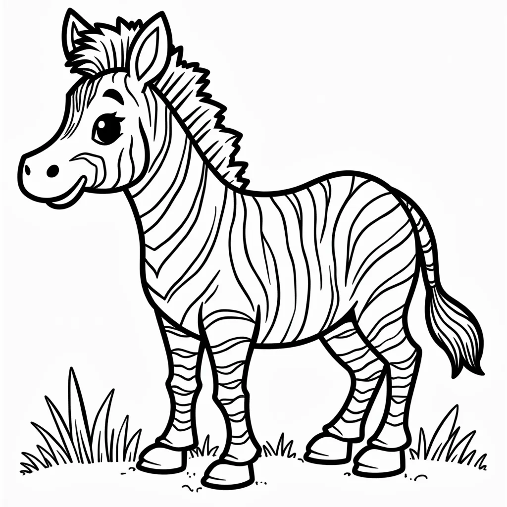 zebra coloring pages