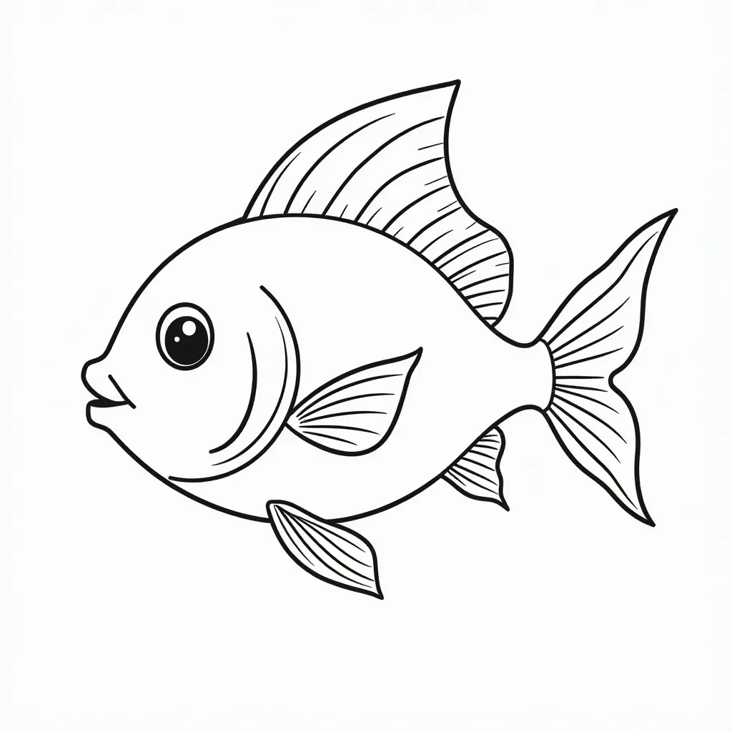 rainbow fish  صفحات التلوين