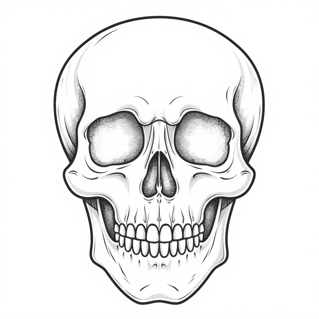 Skull صفحات التلوين