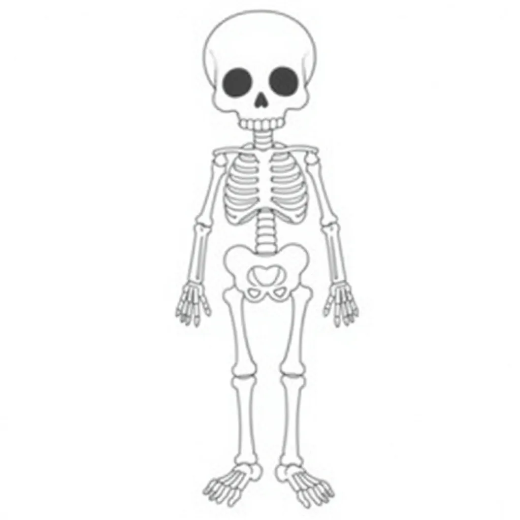 Arm skeleton صفحات التلوين