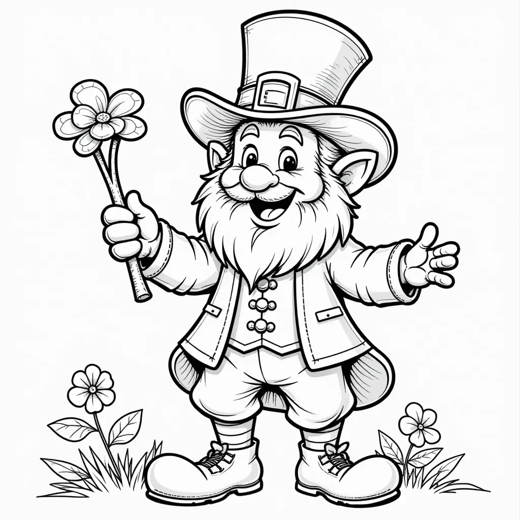 Leprechaun صفحات التلوين