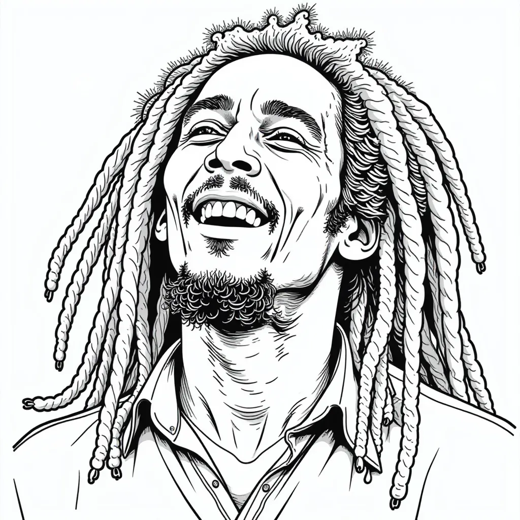 Bob Marley album صفحات التلوين