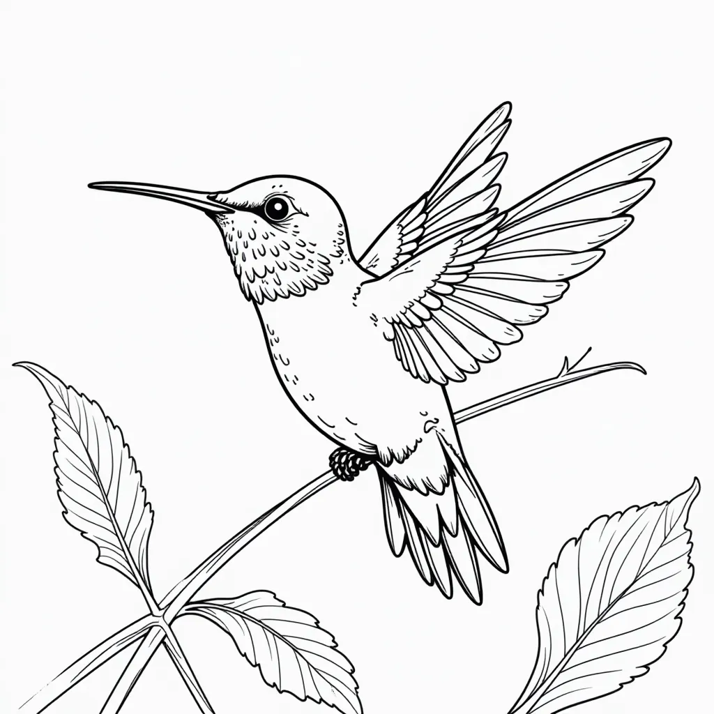 hummingbird صفحات التلوين
