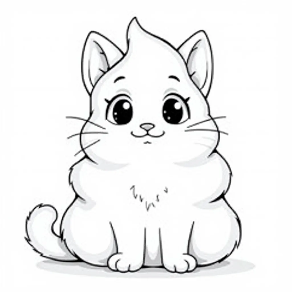 poop kitty coloring pages