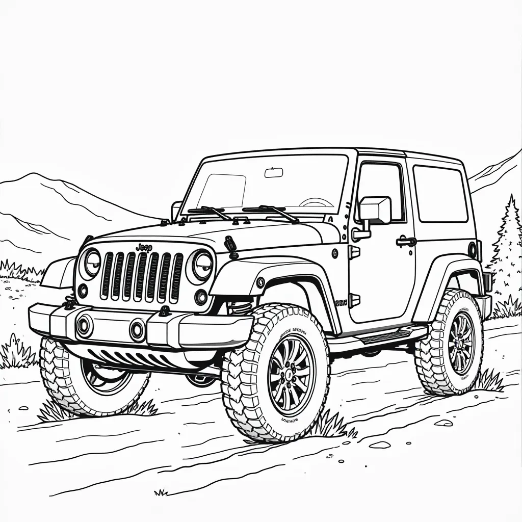 jeep  صفحات التلوين