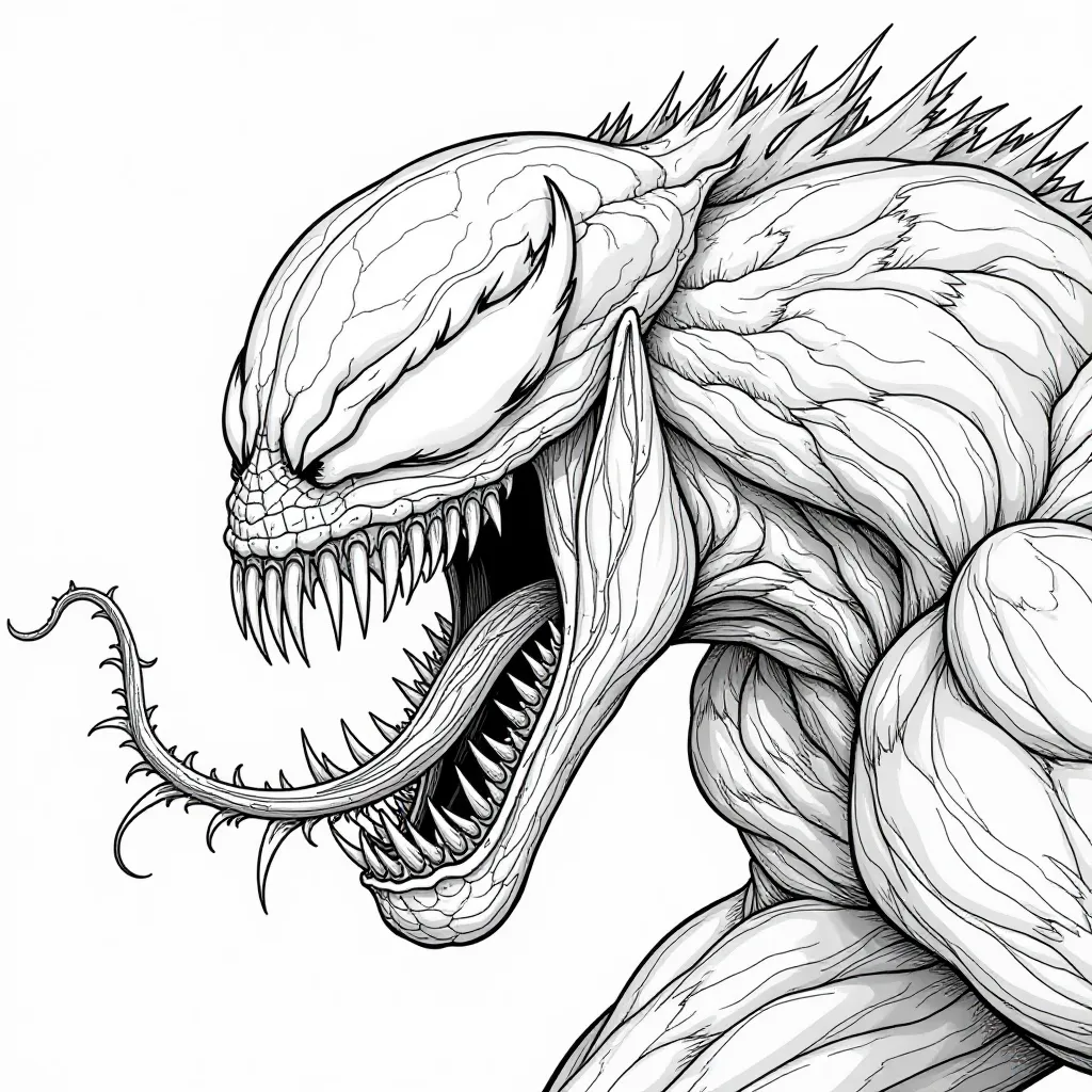 venom  صفحات التلوين
