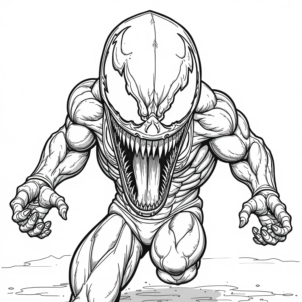 Venom Symbiote صفحات التلوين