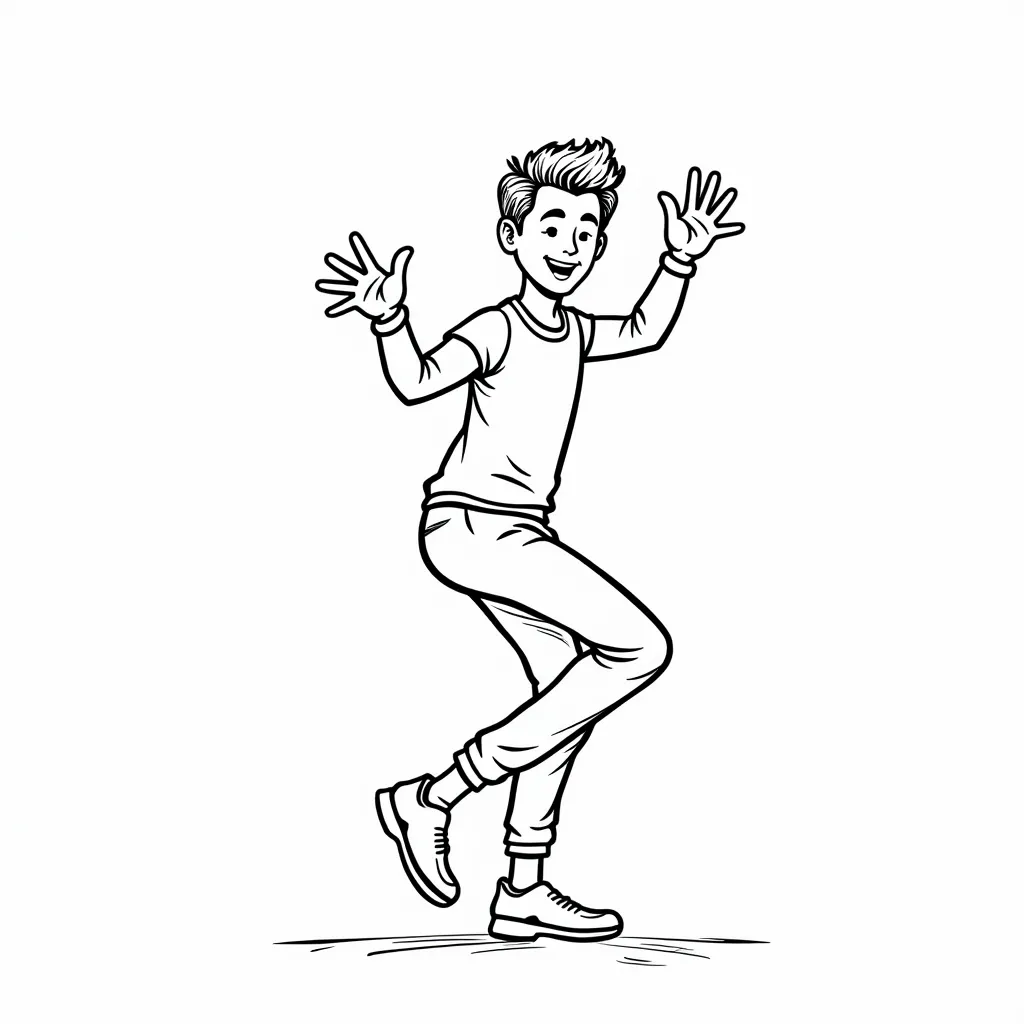 virat kohli dancing coloring pages