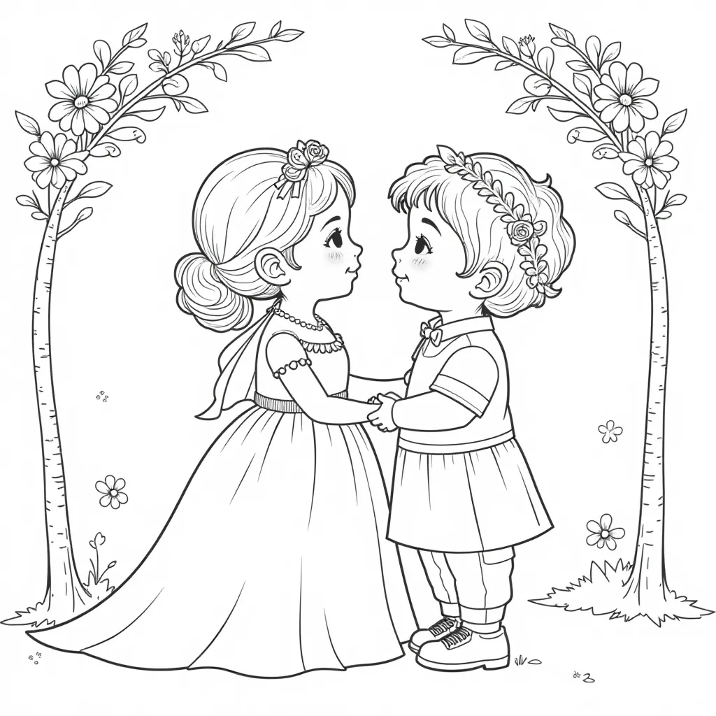 bride nipper صفحات التلوين