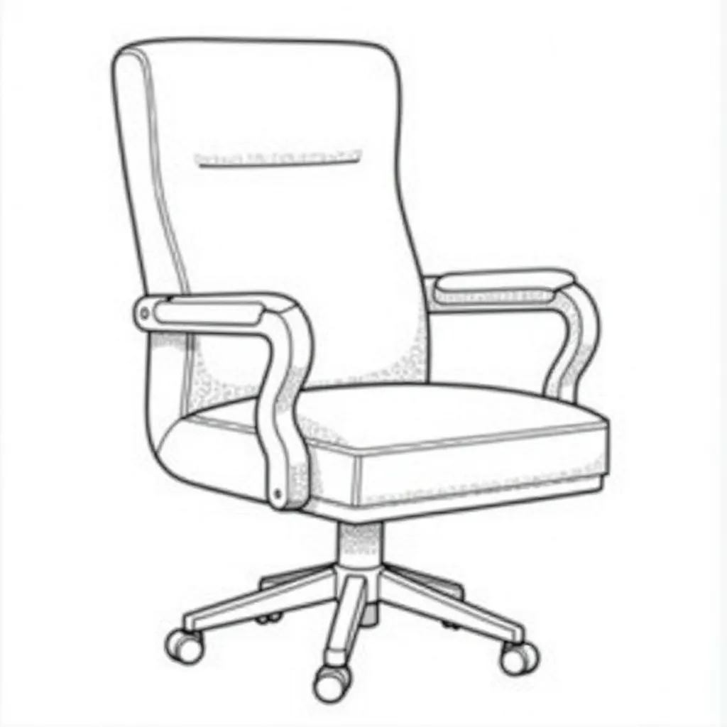 ergonomic chair صفحات التلوين