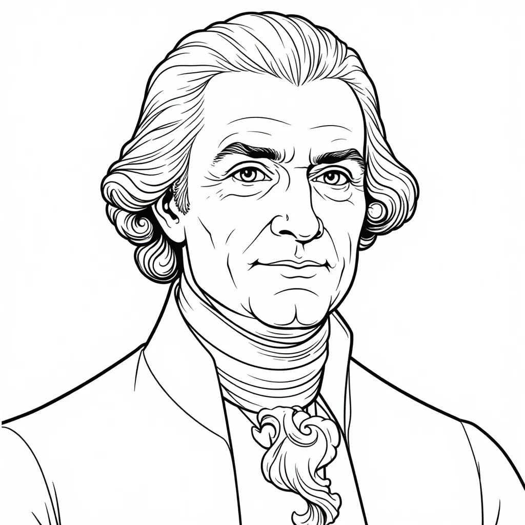 Thomas Jefferson صفحات التلوين