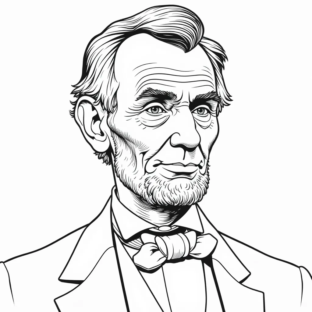 Abraham Lincoln صفحات التلوين